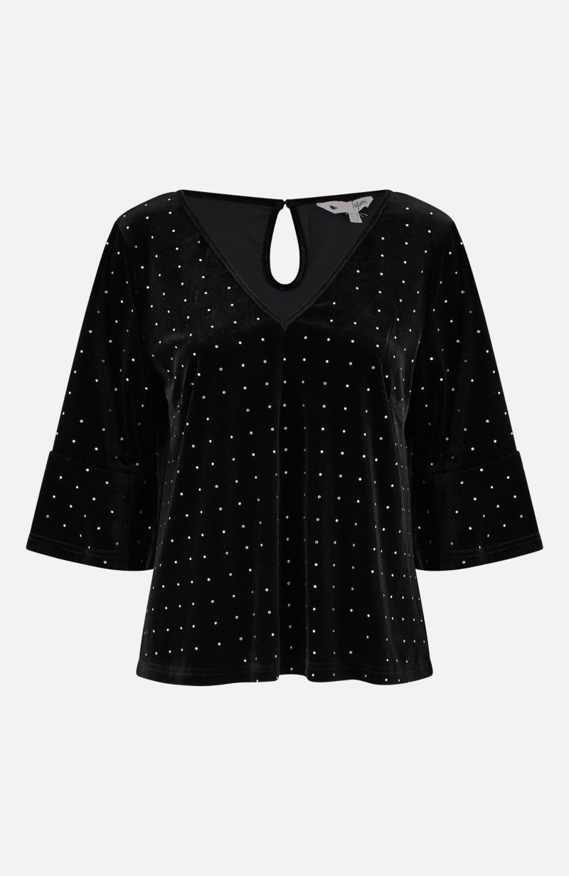 Women's Fluted Sleeve Relaxed Fit Top