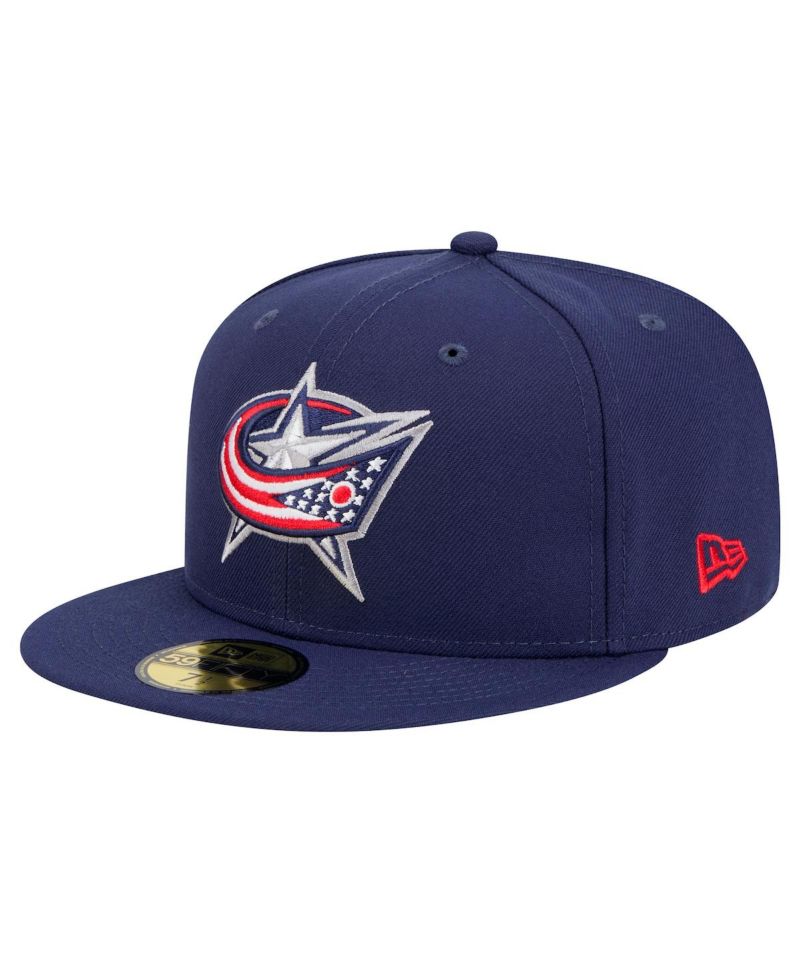 Men's Navy Columbus Blue Jackets Core 59FIFTY Fitted Hat