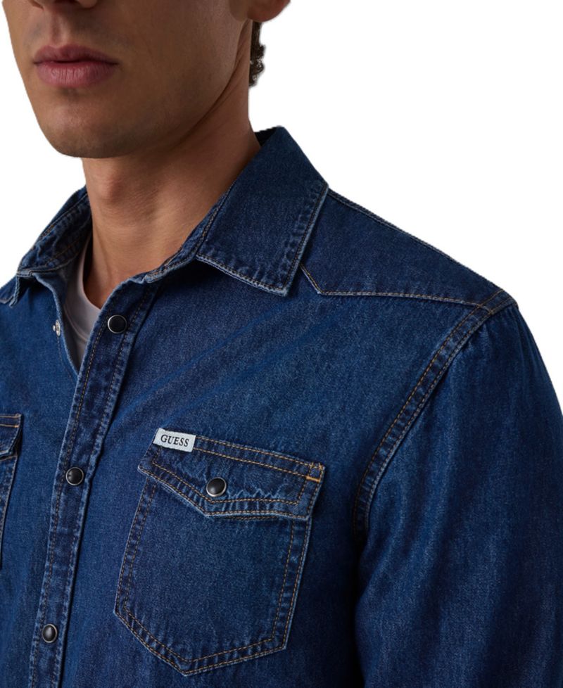 Men's Truckee Western Long-Sleeve Denim Shirt