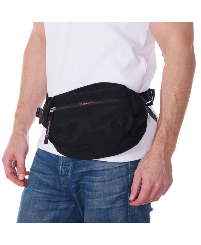 Men's Fanny Pack Adjustable Waist Bag Sling Crossbody Chest Pack Bum Bag