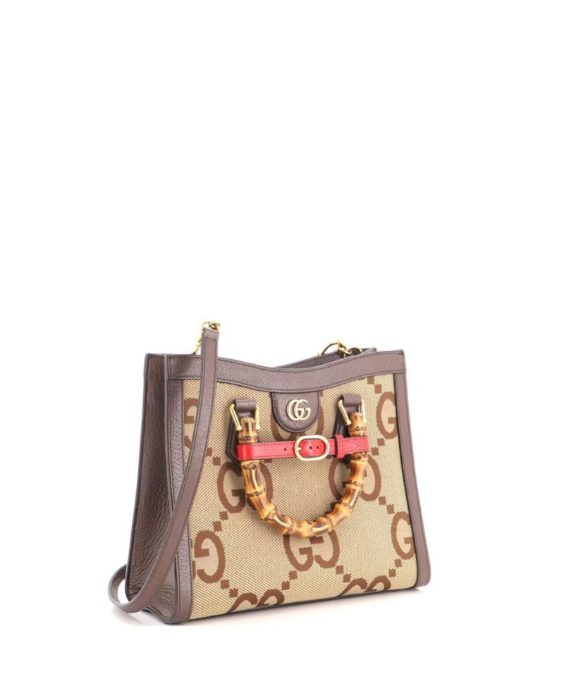 Small Diana NM Bamboo Handle Tote Jumbo GG Canvas