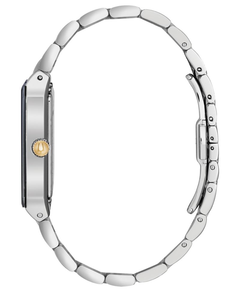 Women's Futuro Diamond-Accent Two-Tone Stainless Steel Bracelet Watch 20.5x32mm
