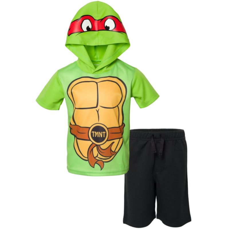 Little Boys Raphael Mesh Athletic Pullover T-Shirt Shorts Outfit Set
