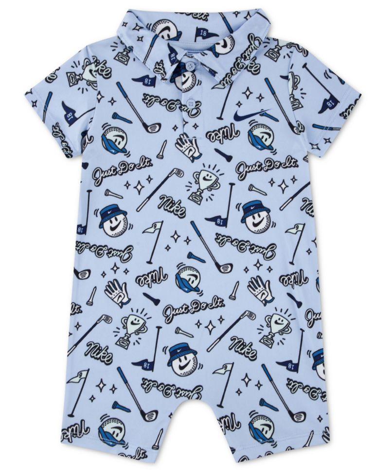 Baby Boys' Polo Golf Print Romper