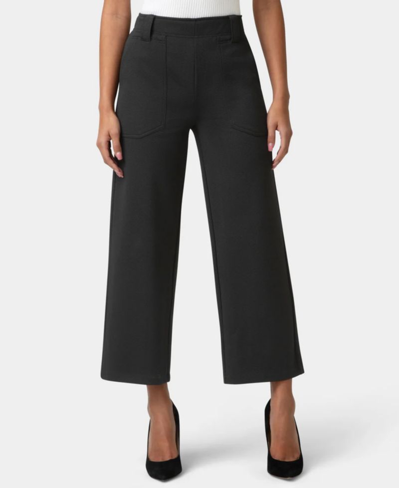 Women's Textured Cropped Wide-Leg Pant