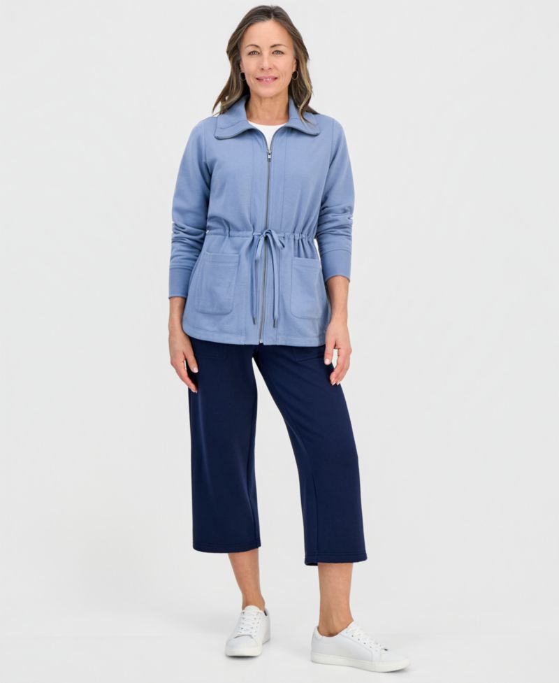 Petite LuxLounge Fleece Anorak Knit Jacket