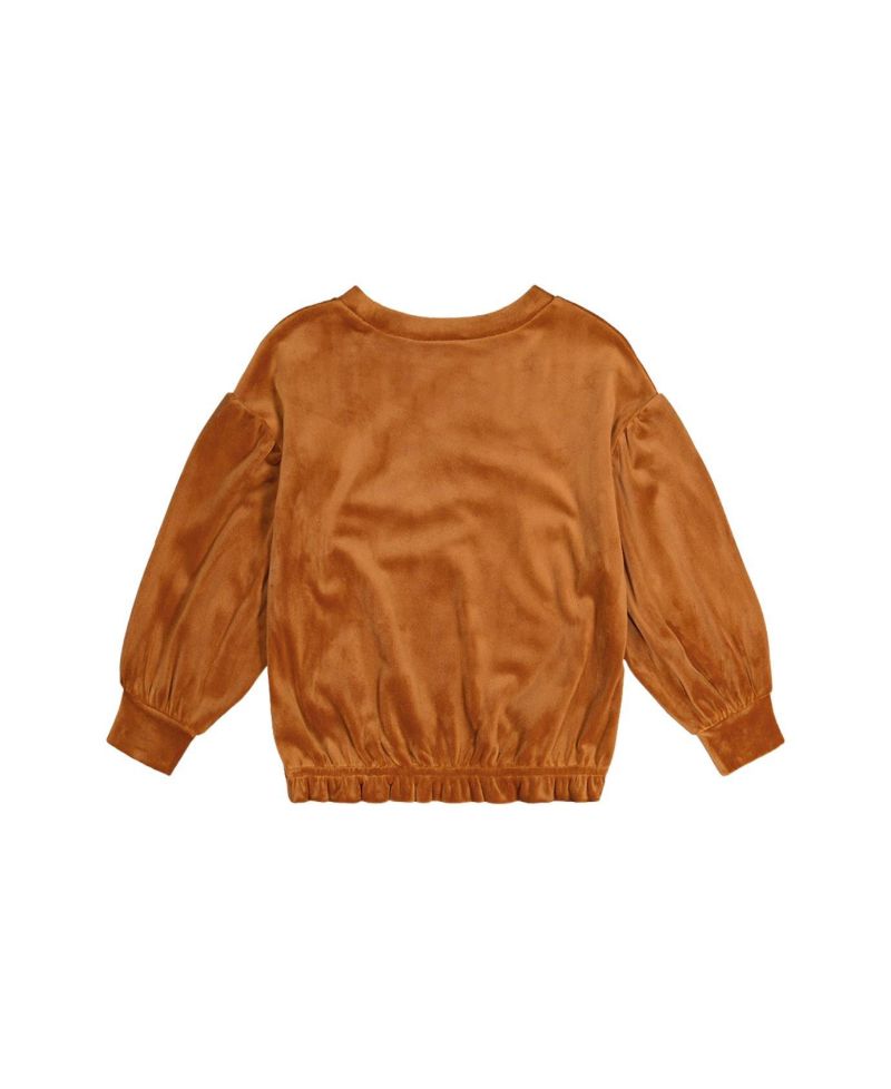 Little and Big Girl 6-14 Velvet Top