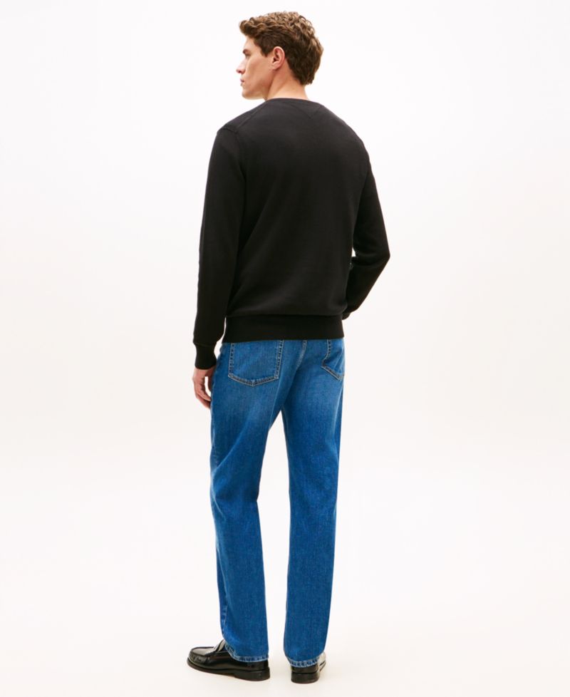 Men's Essential Cotton V-Neck Sweater