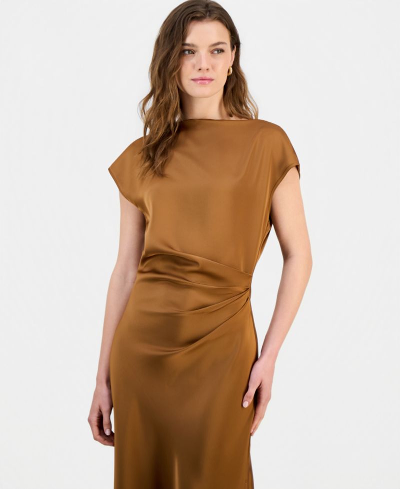Women's Slim Side-Cinched Maxi Dress