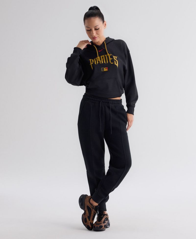 Women's Black Pittsburgh Pirates Authentic Collection City Connect Therma Hoodie