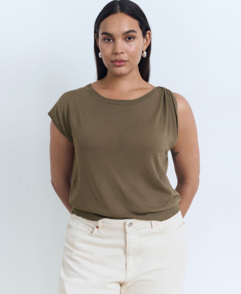 Women's Metallic Detail Fine-Knit Sweater