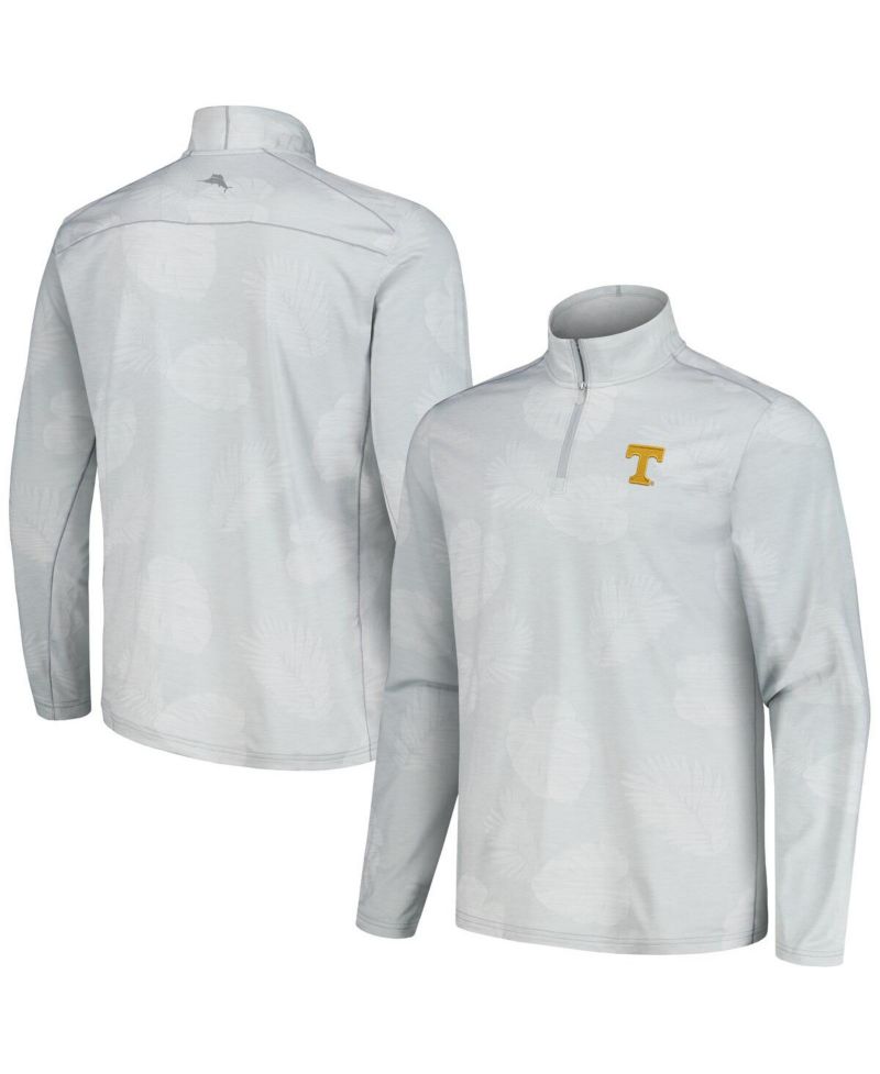 Men's Gray Tennessee Volunteers Delray Frond IslandZone Half-Zip Jacket