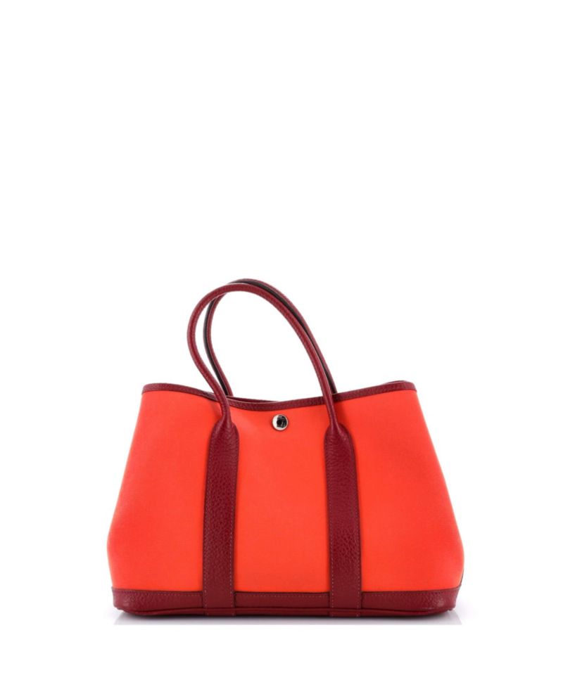 30 Garden Party Tote Toile and Leather