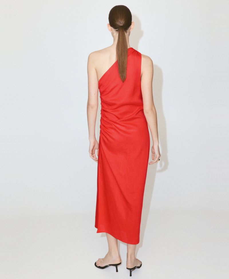 Women's Asymmetrical Pleated Dress