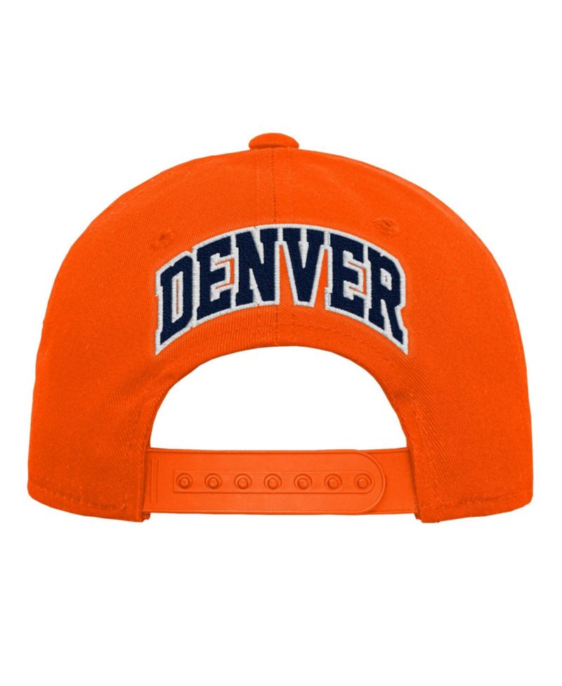 Big Boys and Girls Denver Broncos Curved-Bill High-Crown Snapback Hat