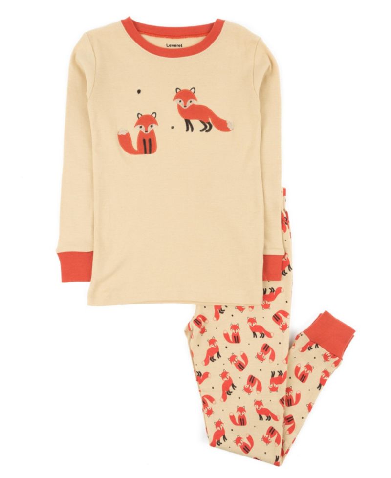 Toddler Girls Matching Family Two-Piece Cotton Long Sleeve Shirt and Pants Pajama Set