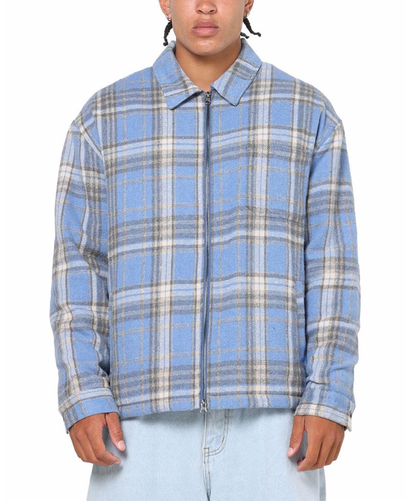 Men's Plaid Zip Jacket
