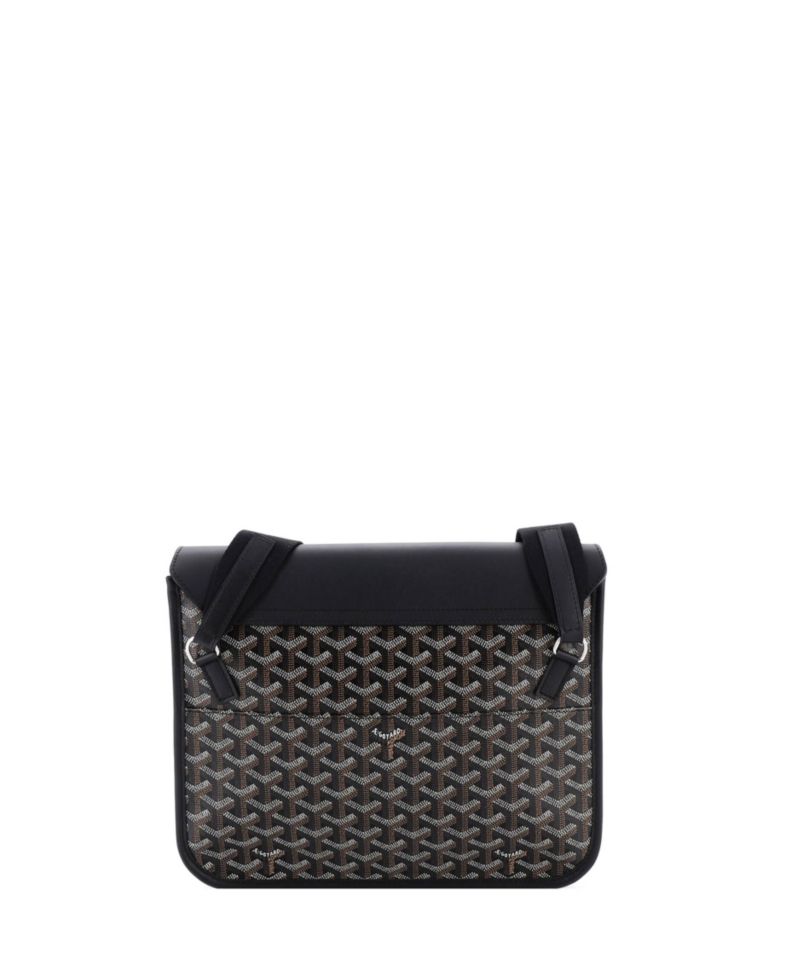 Coursier Messenger Bag Coated Canvas and Leather