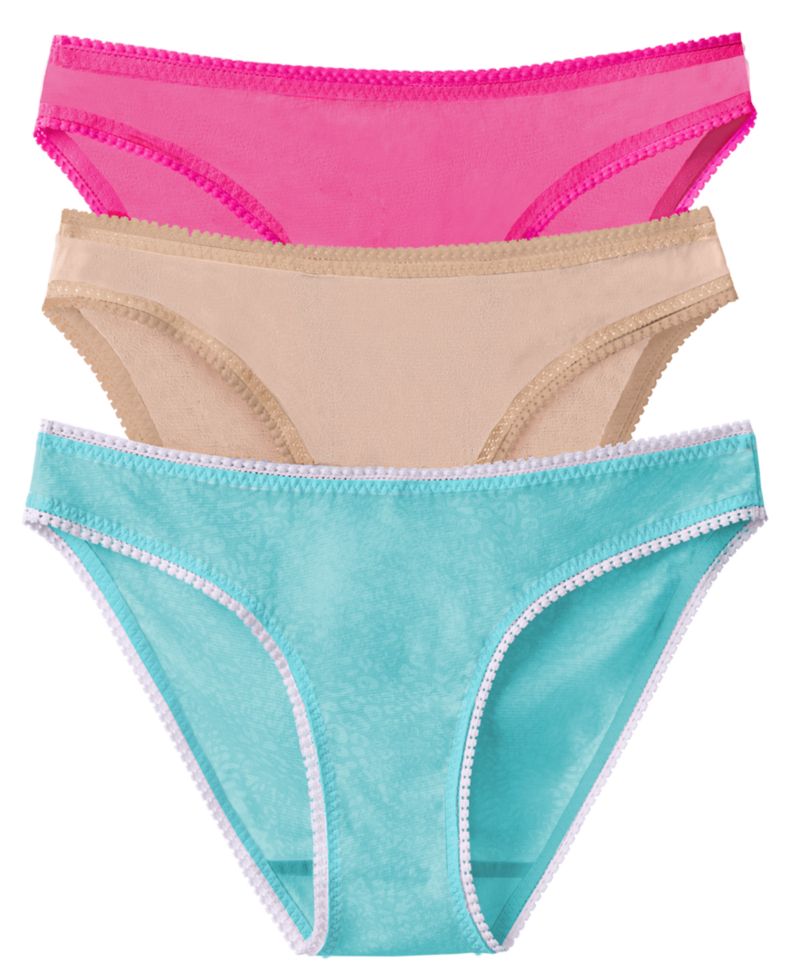 Women's Mesh Hip Bikini Underwear 3 Pack 3202P3