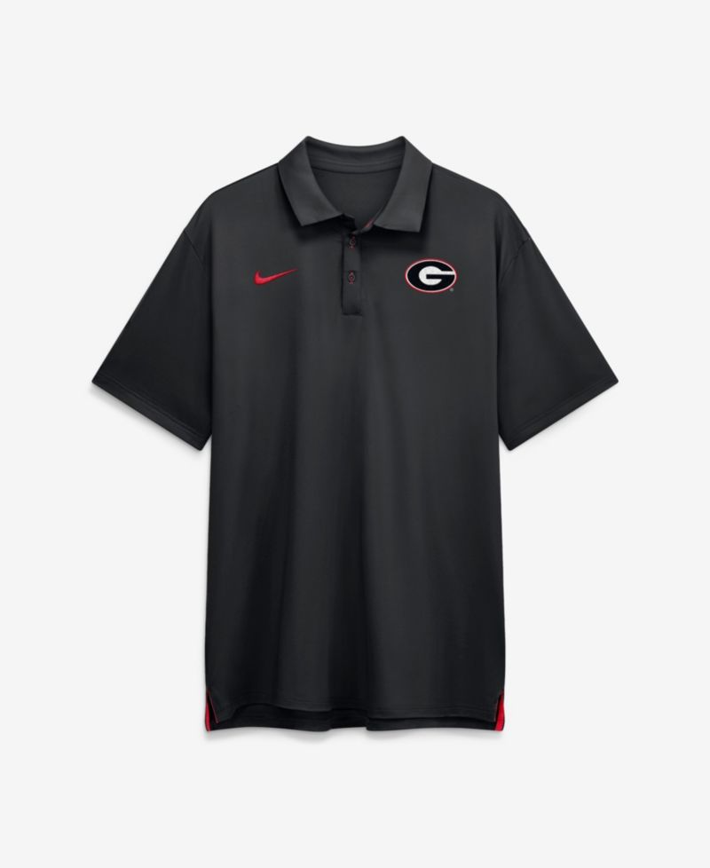 Men's Black Georgia Bulldogs 2026 Sideline Tour Dri-FIT Polo Shirt