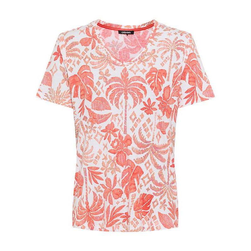 Women's Ornamental Botanic Print T-Shirt