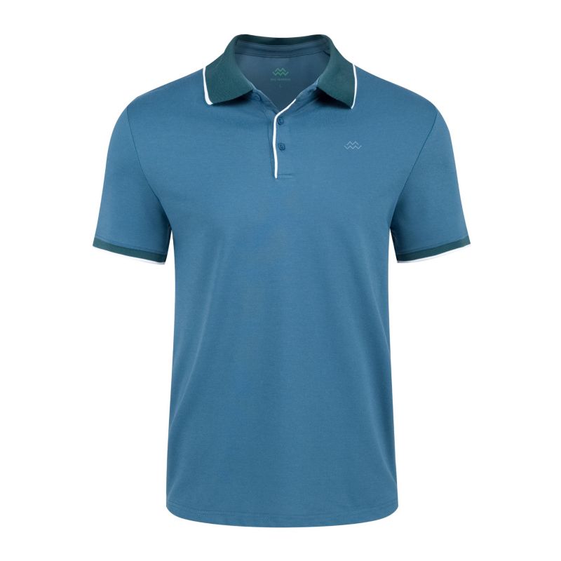 Men's Classic-Fit Cotton-Blend Pique Polo Shirt with Contrast Collar for Big & Tall