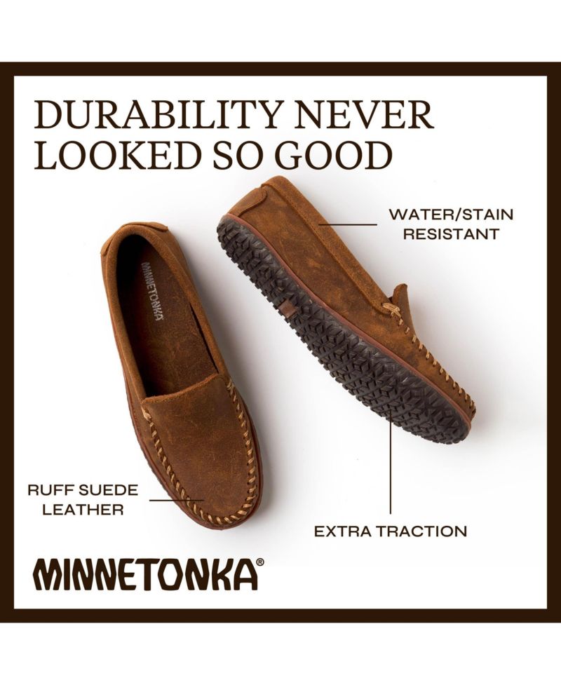 Men's Venetian Tread Suede Slip Ons Loafers