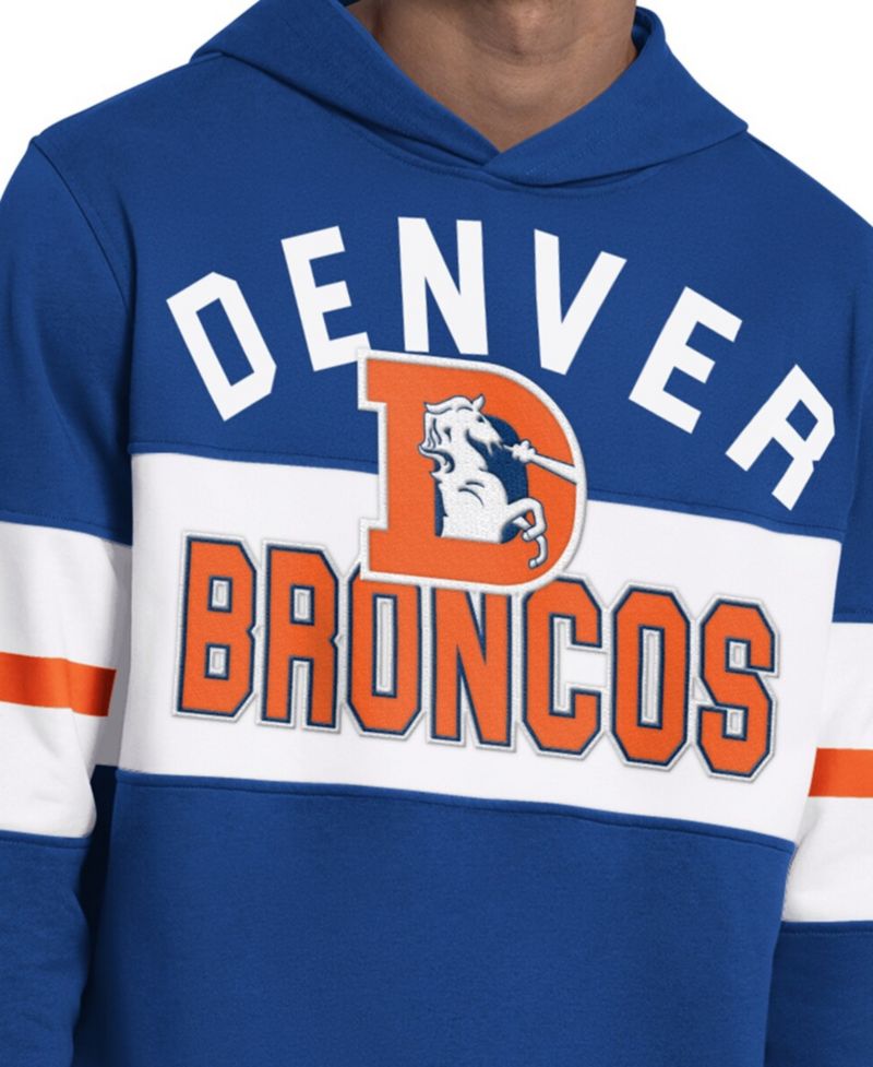 Men's Blue Denver Broncos Fullback Jersey Hoodie