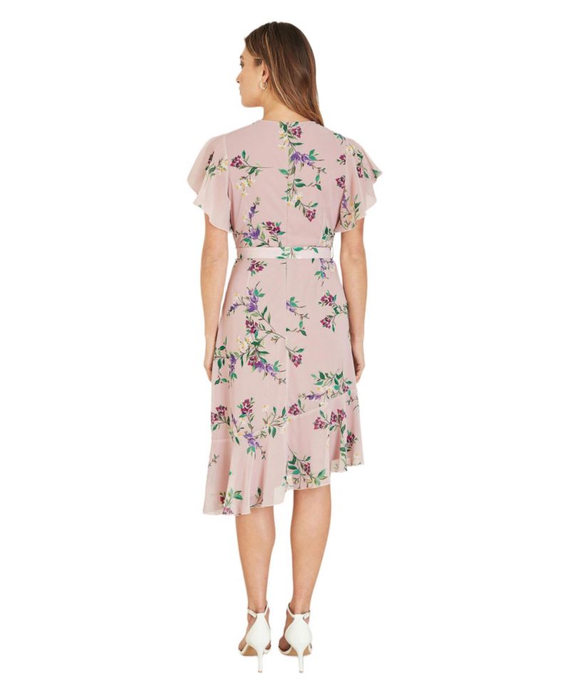 Women's Midi Dress With Frill Details