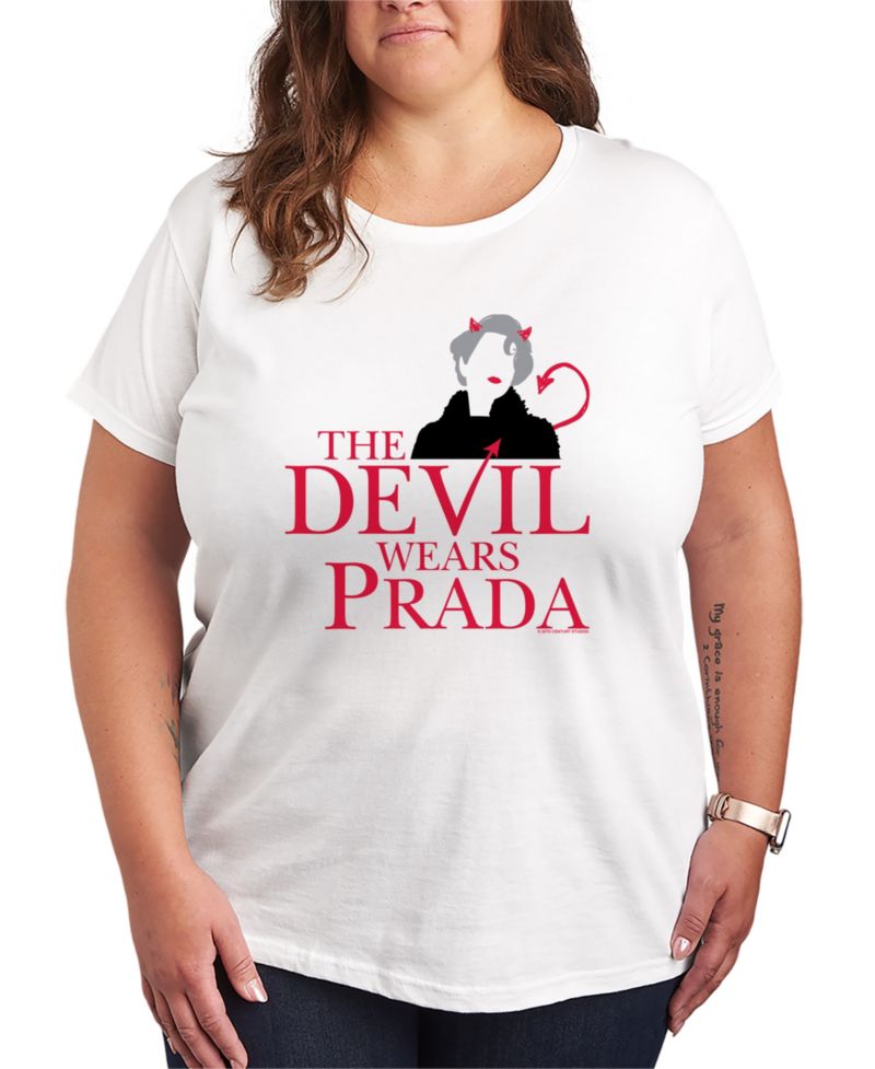 Plus Size The Devil Wears Prada Miranda logo Short-Sleeve T-Shirt