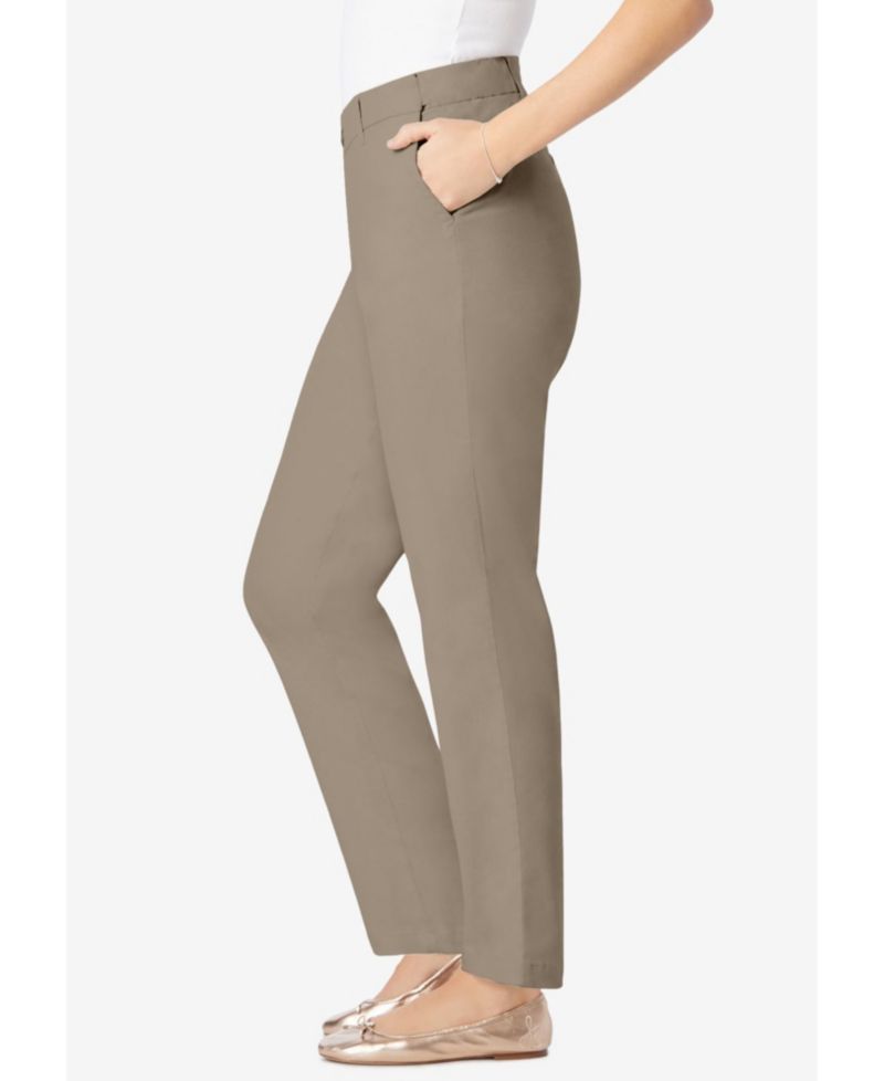 Women's Within Tall Adjustable Waist Straight-Leg Chino Pants