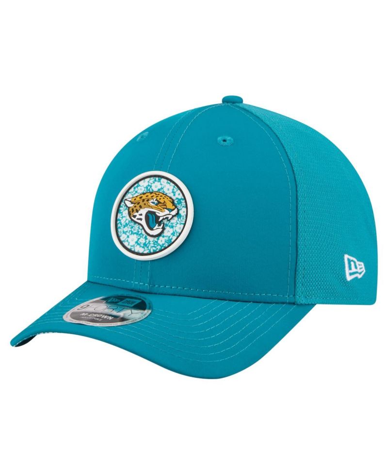 Men's Teal Jacksonville Jaguars Floral 9FORTY M-Crown Trucker Adjustable Hat