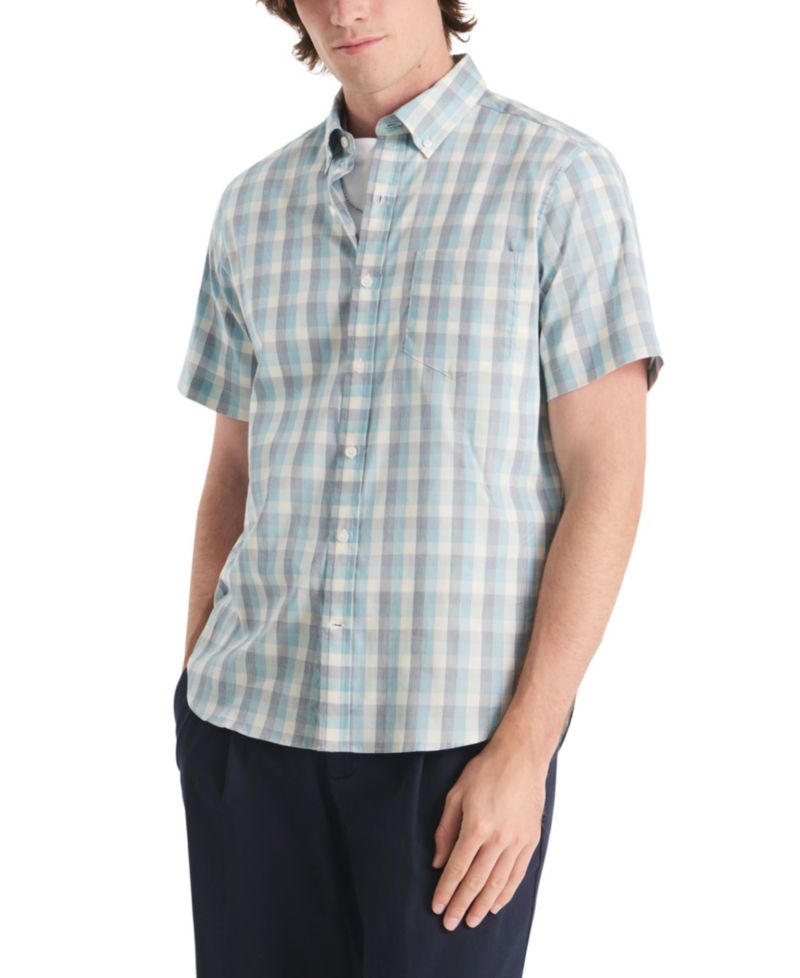 Men's Plaid Short-Sleeve Shirt