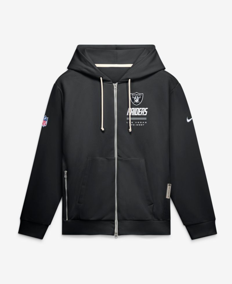 Men's Sideline Standard Issue Las Vegas Raiders Relaxed-Fit Full-Zip Hoodie