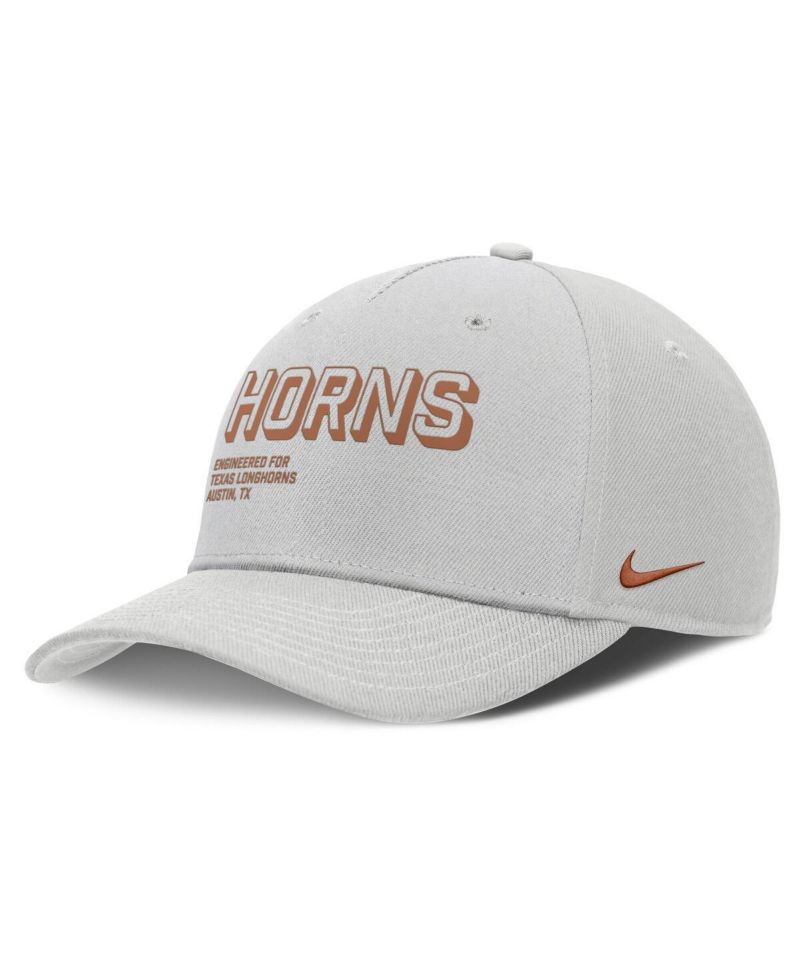 Men's Gray Texas Longhorns 2025 Sideline Dust Pinched Rise Adjustable Hat