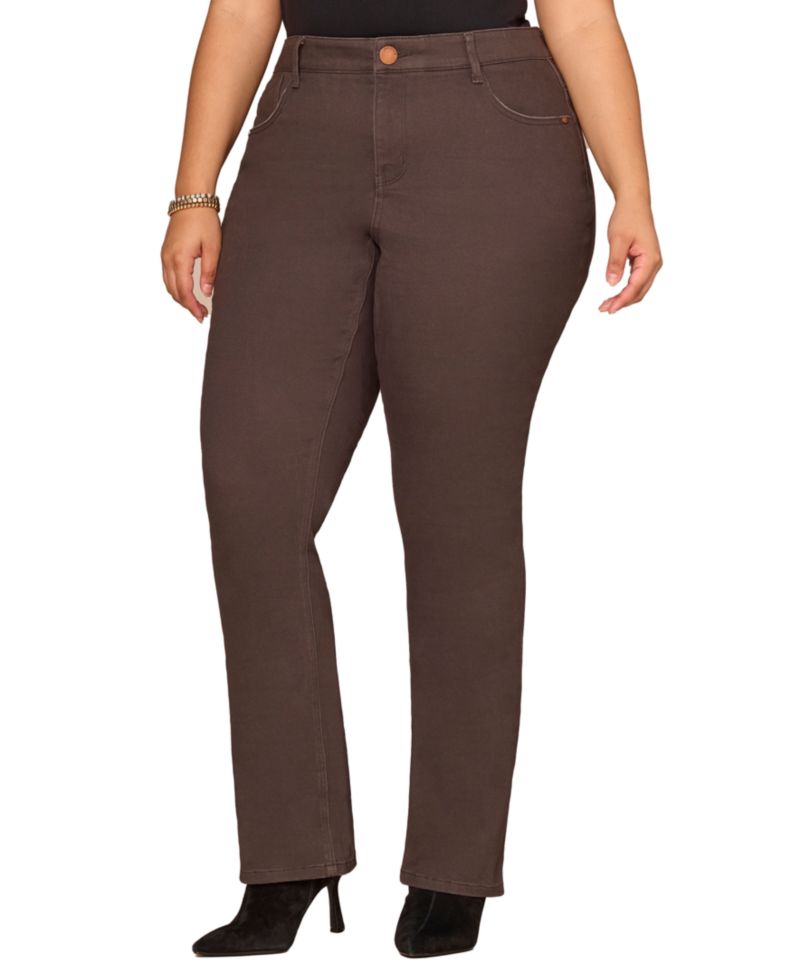 Plus Size High-Rise Bootcut Denim Pant