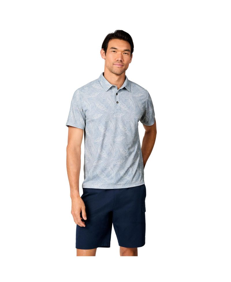Men's SunFree UPF Printed Polo Shirt