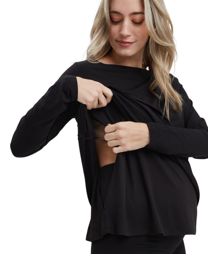 Women's Nicolette Maternity & Nursing Boatneck Top