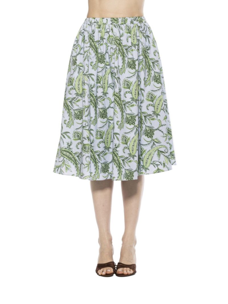 Women's Isla Elastic Waist Shirred Midi Skirt