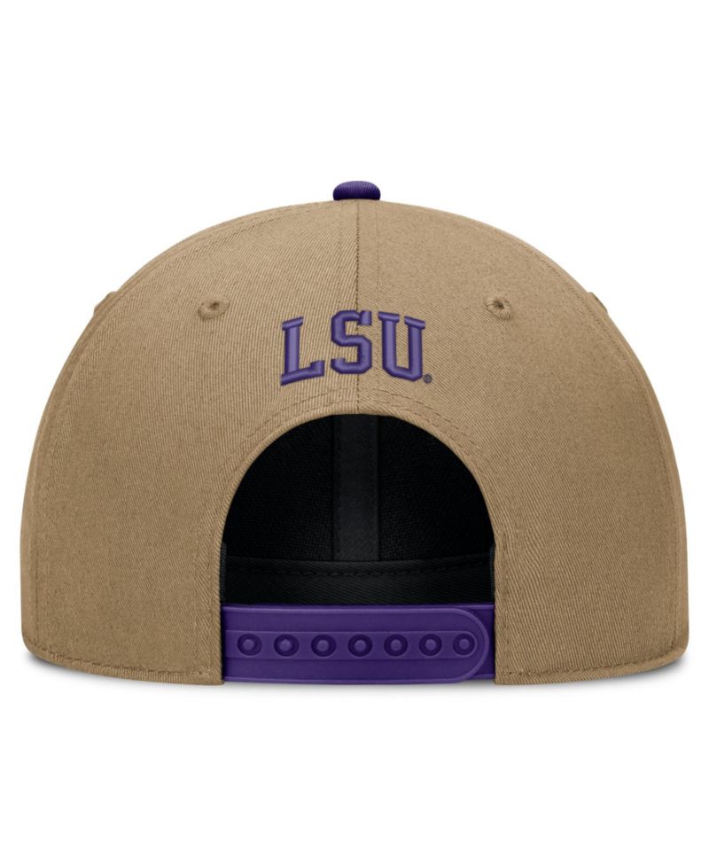 Men's and Women's Beige/Purple LSU Tigers Primetime Rise Dri-FIT Adjustable Hat