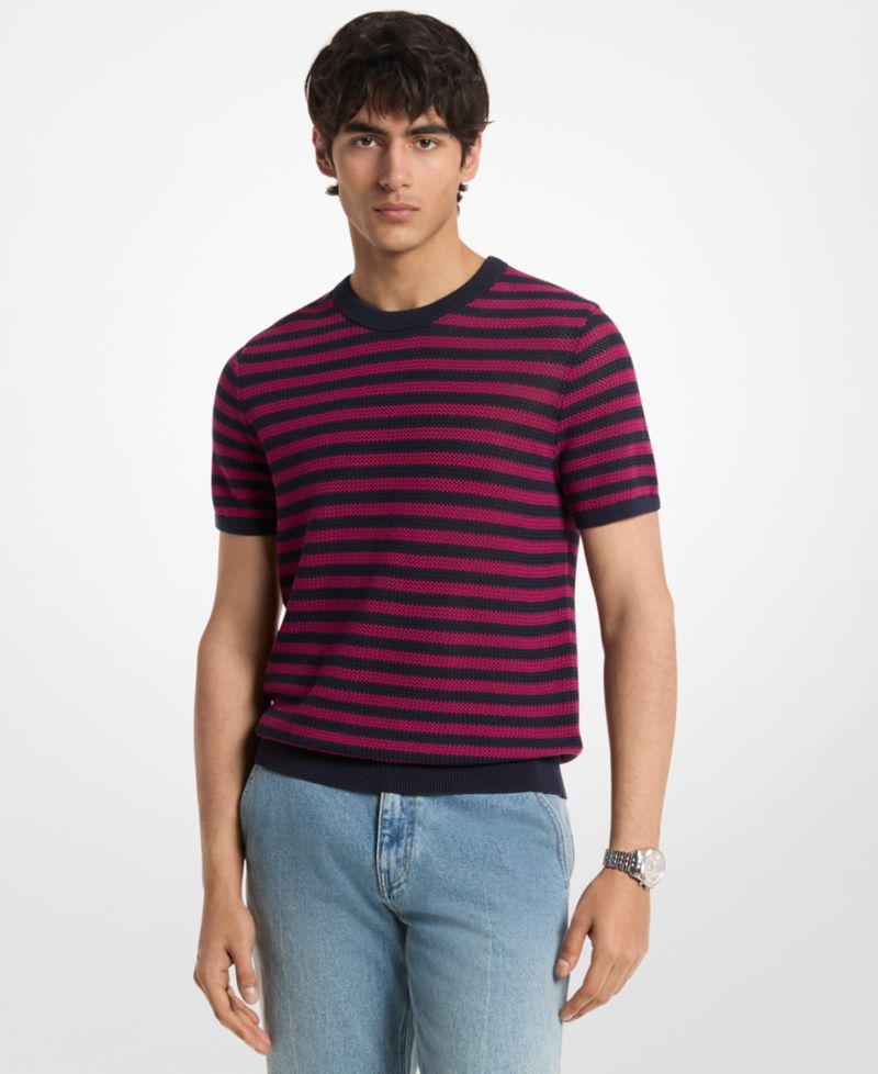 Men's Slim-Fit Crewneck Cotton T-Shirt