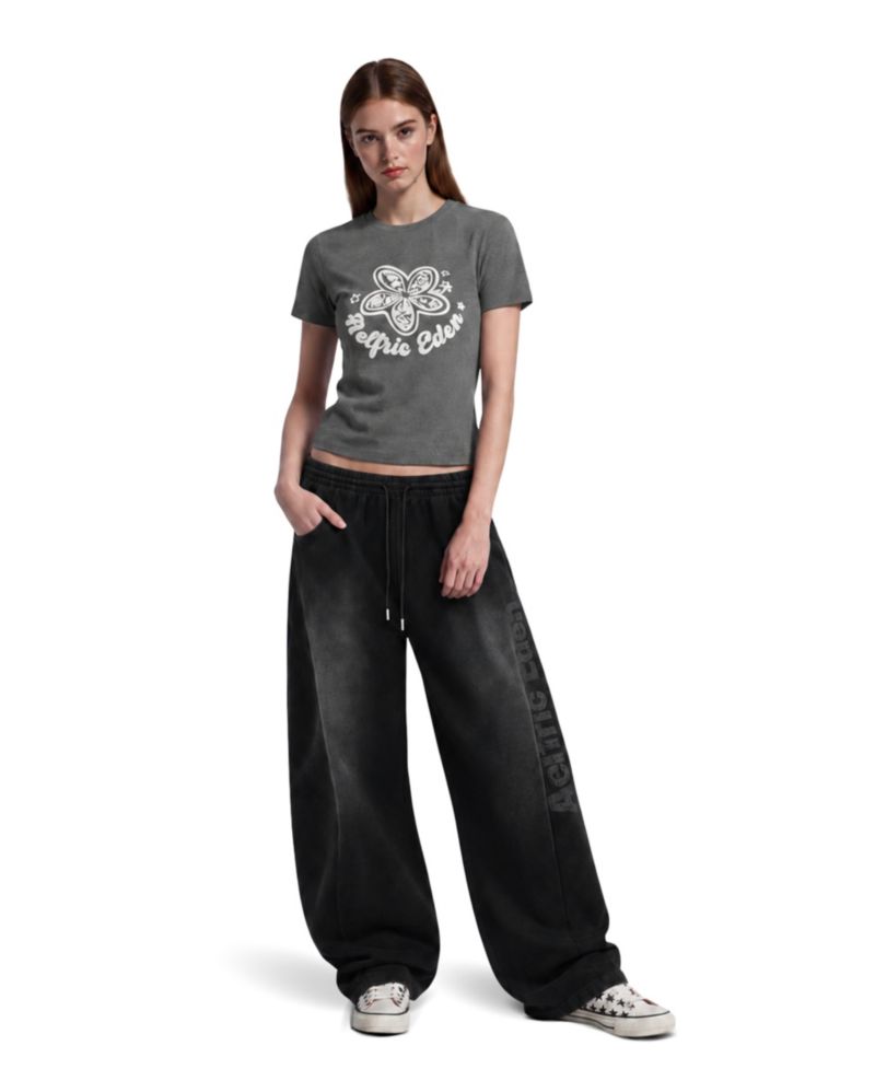 Women's Washed Baggy Barrel Sweatpants