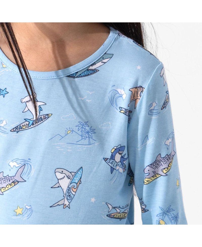 Kids Unisex Kids' Shark School Set of 2 Piece Pajamas