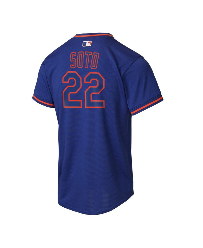 Big Boys and Girls Juan Soto Royal New York Mets Alternate Replica Jersey