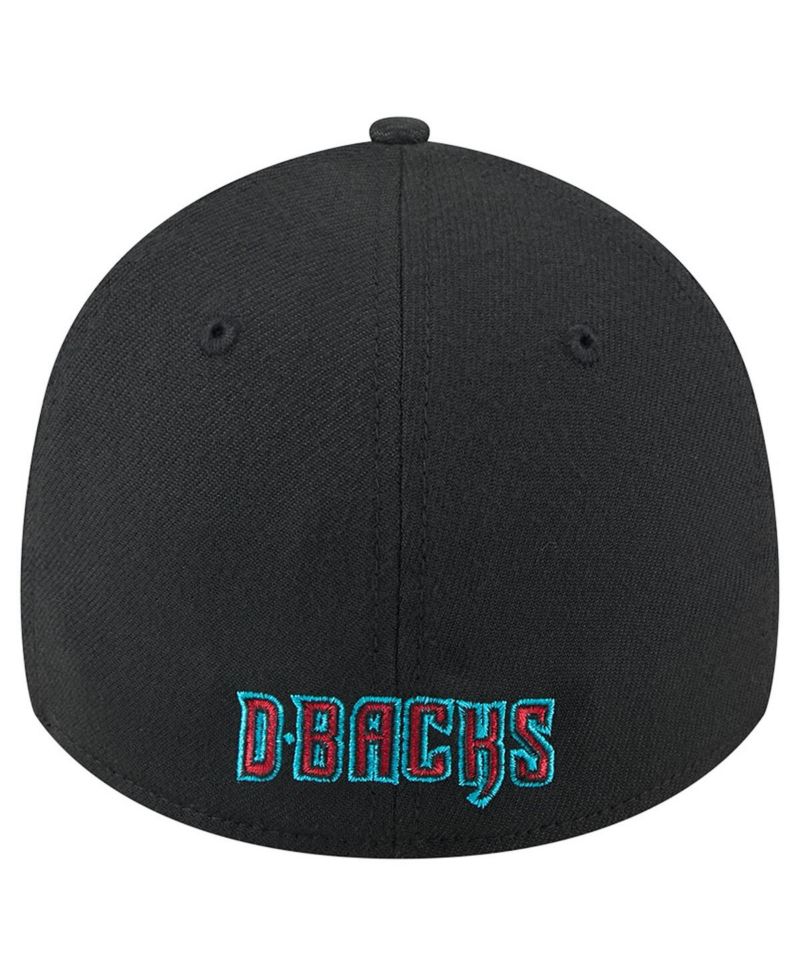 Men's Black Arizona Diamondbacks Logo 39THIRTY Flex Hat