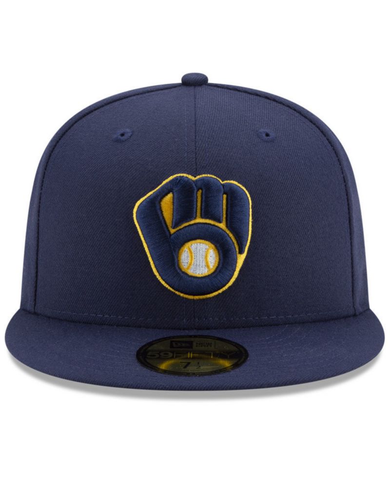 Milwaukee Brewers Authentic Collection 59FIFTY Fitted Cap
