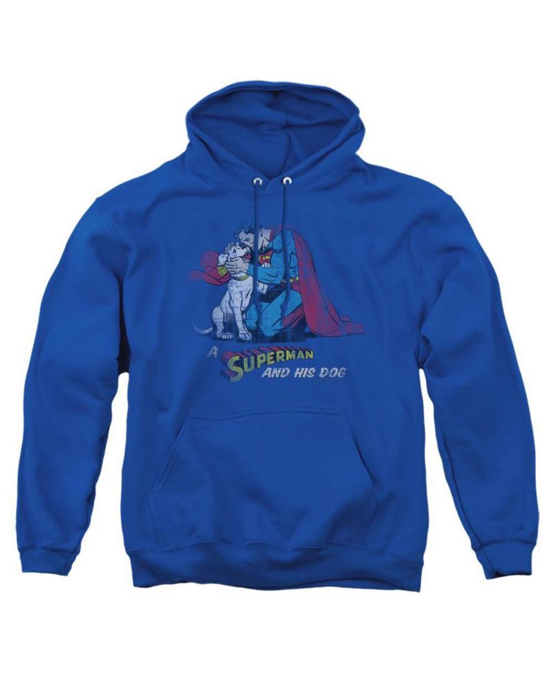 Men's His Dog Graphic Kangaroo-Pocket Hoodie