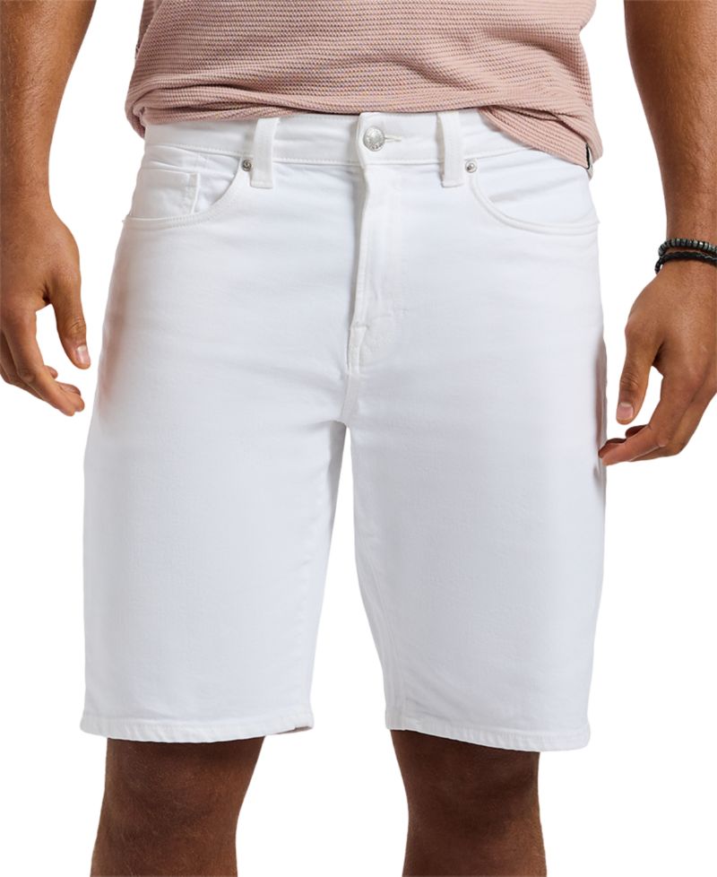 Men's Dean Relaxed-Straight Fit Stretch Knit 10.5" Denim Shorts