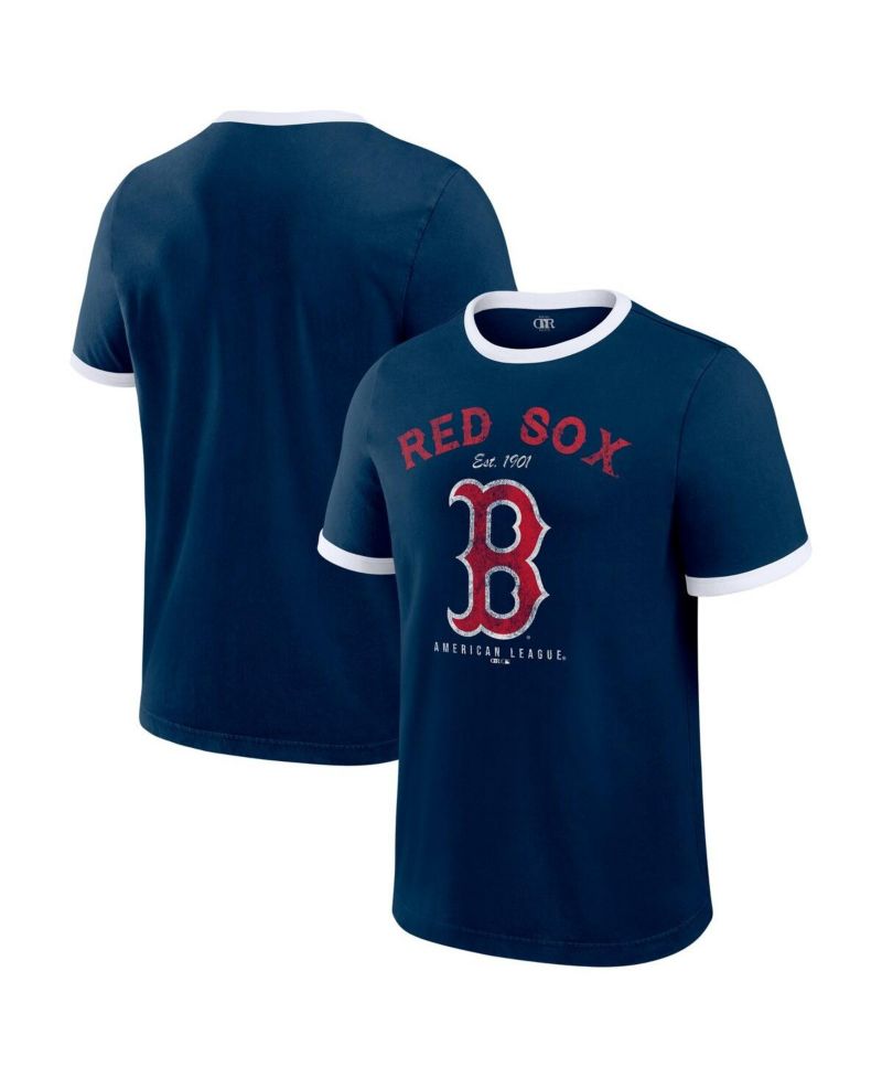 Darius Rucker Collection by Men's Navy Boston Red Sox Washed Ringer T-Shirt