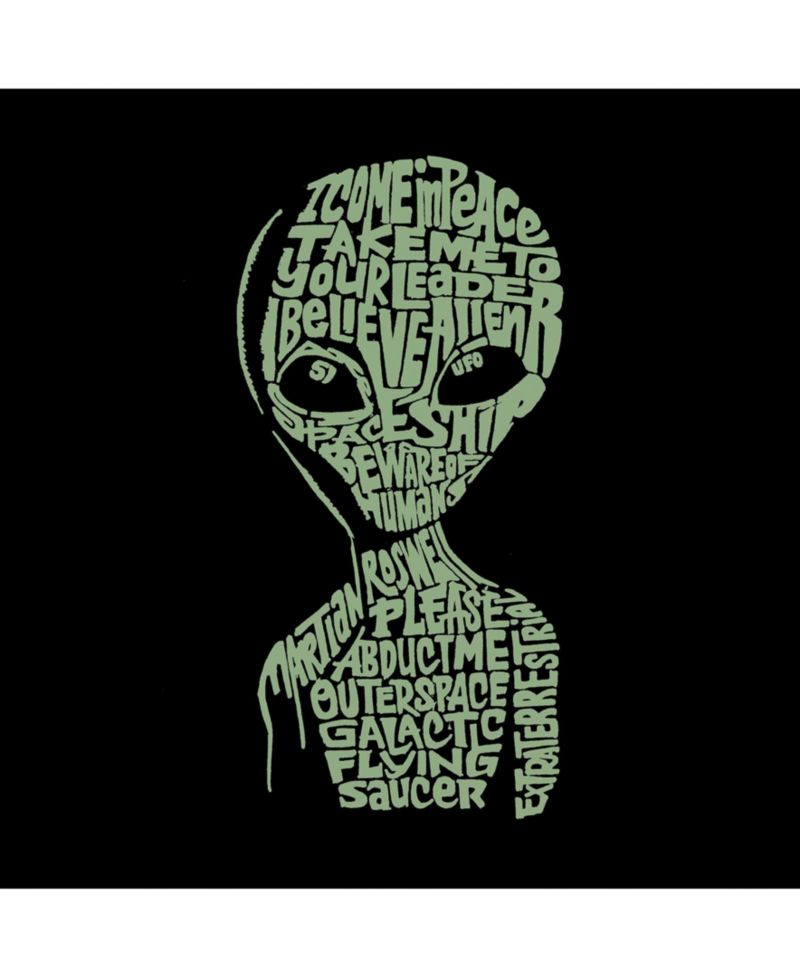 Men's Word Art Hoodie - Area 51